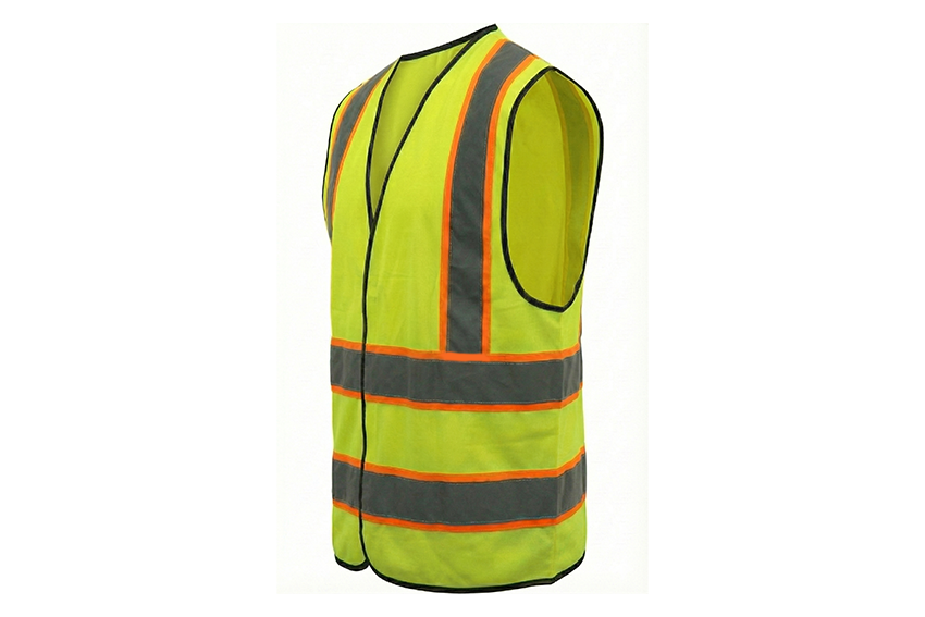 HIGH-VISIBILITY | BASIC VEST | Lemon 1inch Reflective tape and contrast tape